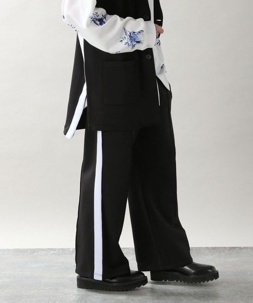 RAGEBLUE（レイジブルー）の「テックラインジレベスト＆テックラインイージーワイドパンツ（セットアップ・メンズ・ベージュ/ブラック・MEDIUM/LARGE）」の11枚目の写真