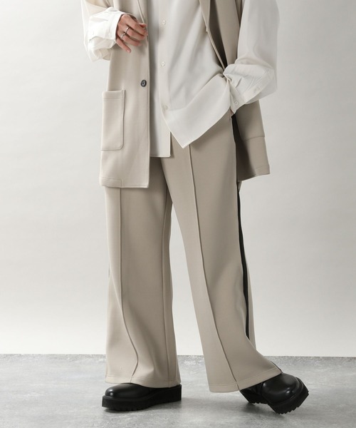 RAGEBLUE（レイジブルー）の「テックラインジレベスト＆テックラインイージーワイドパンツ（セットアップ・メンズ・ベージュ/ブラック・MEDIUM/LARGE）」の20枚目の写真