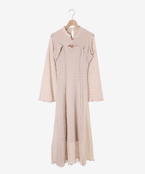 MAJESTIC LEGON(マジェスティックレゴン)の「ストレッチレースオープンワンピ(ワンピース・レディース・アイボリー/グレイッシュベージュ・SMALL/MEDIUM)」の16枚目の写真