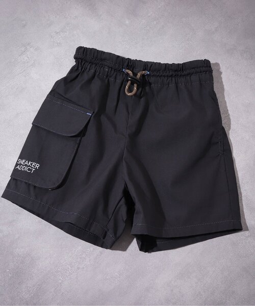 BREEZE(ブリーズ)の「【WEB限定】 ポケットロゴハーフパンツ(その他パンツ・キッズ・ブラック/インディゴブルー・150/100/140/110/90/130/120)」の2枚目の写真