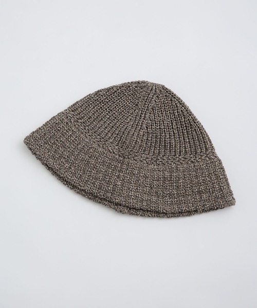 RACAL(ラカル)の「RACAL/Paper Melange Knit Tulip Hat(ニットキャップ/ビーニー・メンズ・ブラウン/マスタード/グリーン/ブルー・FREE)」の2枚目の写真