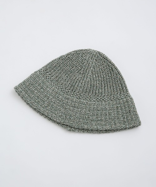 RACAL(ラカル)の「RACAL/Paper Melange Knit Tulip Hat(ニットキャップ/ビーニー・メンズ・ブラウン/マスタード/グリーン/ブルー・FREE)」の3枚目の写真