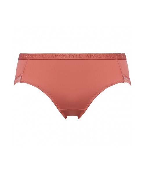 AMOSTYLE BY TRIUMPH(アモスタイルバイトリンプ)の「ボーイズレングス シグネチャースムース AMST1420 PT JX(ショーツ・レディース・ベージュ/ブラック/オレンジ・L/M)」の3枚目の写真