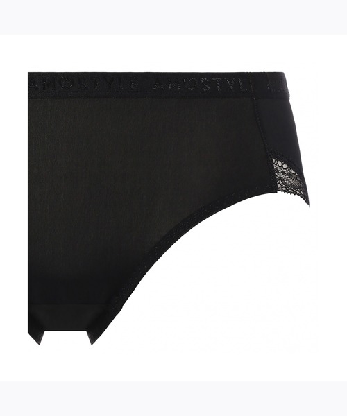 AMOSTYLE BY TRIUMPH(アモスタイルバイトリンプ)の「ボーイズレングス シグネチャースムース AMST1420 PT JX(ショーツ・レディース・ベージュ/ブラック/オレンジ・L/M)」の4枚目の写真