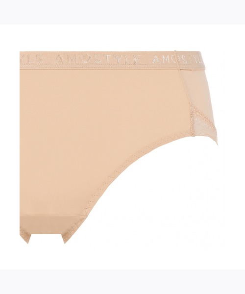AMOSTYLE BY TRIUMPH(アモスタイルバイトリンプ)の「ボーイズレングス シグネチャースムース AMST1420 PT JX(ショーツ・レディース・ベージュ/ブラック/オレンジ・L/M)」の5枚目の写真