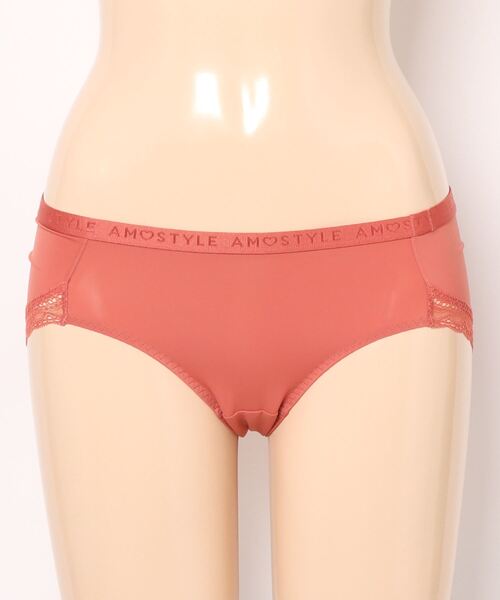 AMOSTYLE BY TRIUMPH(アモスタイルバイトリンプ)の「ボーイズレングス シグネチャースムース AMST1420 PT JX(ショーツ・レディース・ベージュ/ブラック/オレンジ・L/M)」の12枚目の写真