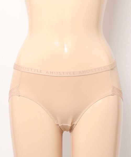 AMOSTYLE BY TRIUMPH(アモスタイルバイトリンプ)の「ボーイズレングス シグネチャースムース AMST1420 PT JX(ショーツ・レディース・ベージュ/ブラック/オレンジ・L/M)」の11枚目の写真
