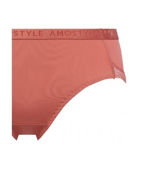 AMOSTYLE BY TRIUMPH(アモスタイルバイトリンプ)の「ボーイズレングス シグネチャースムース AMST1420 PT JX(ショーツ・レディース・ベージュ/ブラック/オレンジ・L/M)」の10枚目の写真
