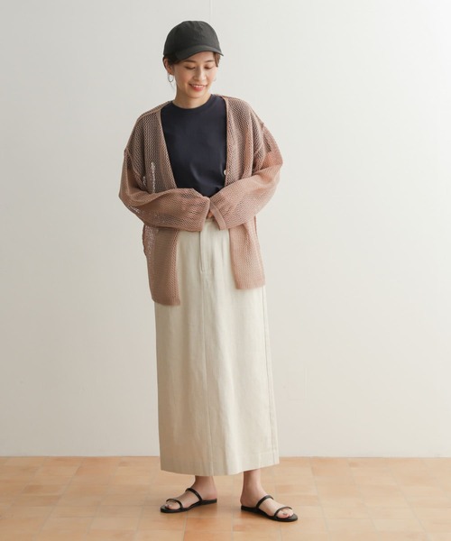 URBAN RESEARCH DOORS(アーバンリサーチドアーズ)の「2WAYメッシュカーディガン(カーディガン/ボレロ・レディース・アイボリー/モカ・MEDIUM)」の20枚目の写真