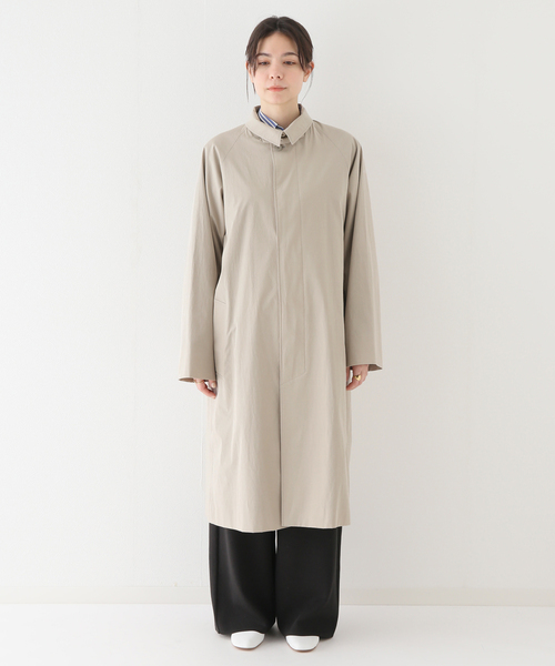 ジャケット・アウター KYOTO TSURIZOME COTTON BALMACAAN CO セール】【ATON/エイトン】KYOTO TSURIZOME COTTON BALMACAAN