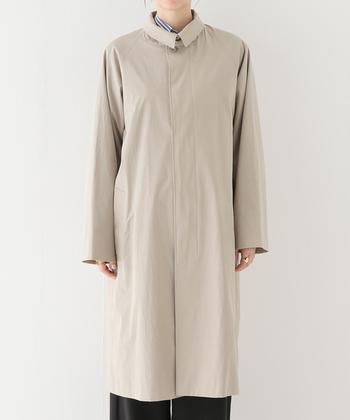 ジャケット・アウター KYOTO TSURIZOME COTTON BALMACAAN CO セール】【ATON/エイトン】KYOTO TSURIZOME COTTON BALMACAAN COAT