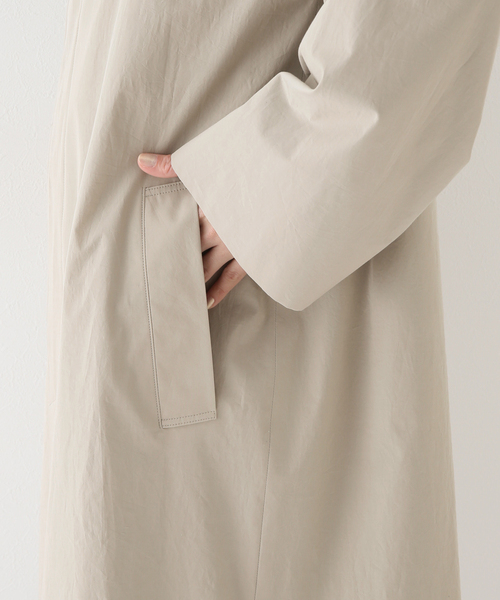 ジャケット・アウター KYOTO TSURIZOME COTTON BALMACAAN CO セール】【ATON/エイトン】KYOTO TSURIZOME COTTON BALMACAAN