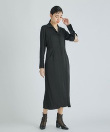 【THE TOKYO/ザトウキョウ】2way slim satin Dress/スリムサテンワンピース
