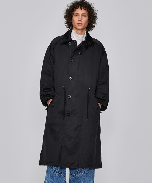 Iroquoisイロコイ　コットンモッズコートダークネイビー　ミリタリーコート Iroquois（イロコイ）の「WATER-SOLUBLE BONDING CO（モッズコート