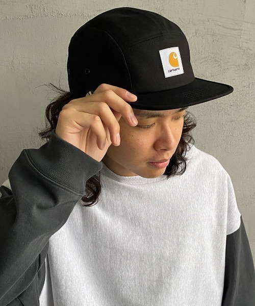 Carhartt WIP（カーハートダブリューアイピー）の「[carhartt WIP/カーハートダブリューアイピー] BACKLEY スクエアロゴキャップ（キャップ・メンズ・ブラック/ブルー/キャメル・ONE SIZE）」の22枚目の写真