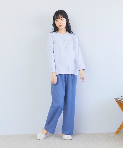 Days（デイズ）の「【LAFUKU】お肌にやさしいコットンクルーカーディガン（ラフク）（カーディガン/ボレロ・レディース・サックスブルー/ネイビー/杢グレー/ブラック・L/M/LL）」の22枚目の写真