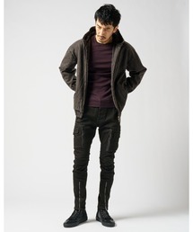 wjk（ダヴルジェイケイ）の「ex.heavy zip hoodie（パーカー
