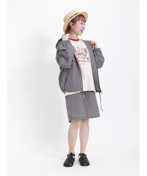 Samansa Mos2（サマンサ モスモス）の「【KELTY×SamansaMos2】シアサッカーバケーションパンツ（その他パンツ・レディース・ブラック/オレンジ・ﾌﾘ-）」の11枚目の写真