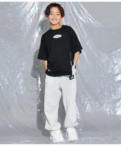 ANAP GｉRL（アナップガール）の「R+S前ジップBIGTシャツ（Tシャツ/カットソー・キッズ・ブラック/ライトブルー/ホワイト・M/XS/S）」の19枚目の写真