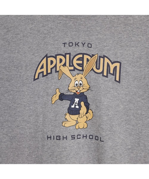 APPLEBUM（アップルバム）の「"APPLEBUM High School" T-shirt（Tシャツ/カットソー・メンズ・ヘザーグレー/ネイビー/ホワイト・LARGE/X-LARGE/XX-LARGE/MEDIUM）」の4枚目の写真