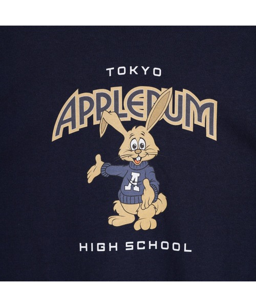 APPLEBUM（アップルバム）の「"APPLEBUM High School" T-shirt（Tシャツ/カットソー・メンズ・ヘザーグレー/ネイビー/ホワイト・LARGE/X-LARGE/XX-LARGE/MEDIUM）」の5枚目の写真