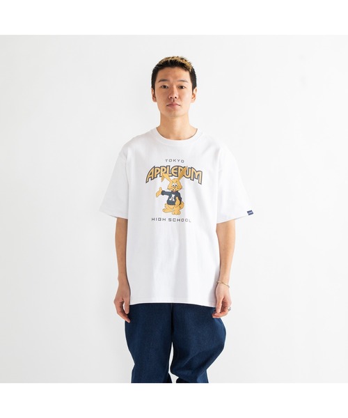 APPLEBUM（アップルバム）の「"APPLEBUM High School" T-shirt（Tシャツ/カットソー・メンズ・ヘザーグレー/ネイビー/ホワイト・LARGE/X-LARGE/XX-LARGE/MEDIUM）」の11枚目の写真