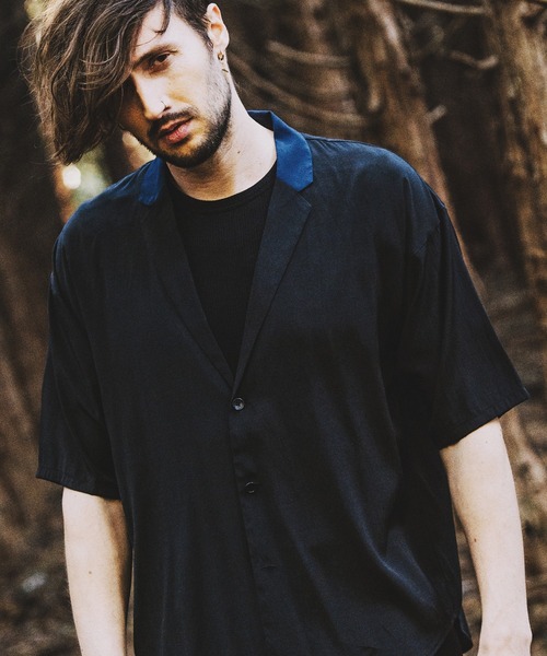 NO ID.(ノーアイディ)の「【NO ID.】Back Tuck Shirt Jacket / バック タック シャツ ジャケット(シャツ/ブラウス・メンズ・その他23/ブラック/ネイビー・ONE SIZE)」の1枚目の写真