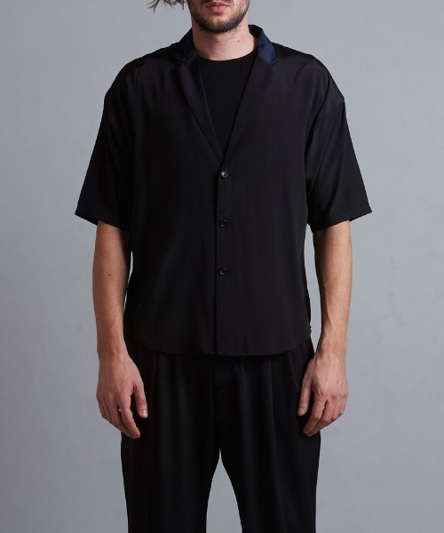NO ID.(ノーアイディ)の「【NO ID.】Back Tuck Shirt Jacket / バック タック シャツ ジャケット(シャツ/ブラウス・メンズ・その他23/ブラック/ネイビー・ONE SIZE)」の5枚目の写真