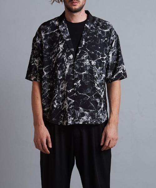 NO ID.(ノーアイディ)の「【NO ID.】Back Tuck Shirt Jacket / バック タック シャツ ジャケット(シャツ/ブラウス・メンズ・その他23/ブラック/ネイビー・ONE SIZE)」の6枚目の写真