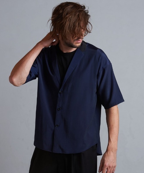 NO ID.(ノーアイディ)の「【NO ID.】Back Tuck Shirt Jacket / バック タック シャツ ジャケット(シャツ/ブラウス・メンズ・その他23/ブラック/ネイビー・ONE SIZE)」の15枚目の写真