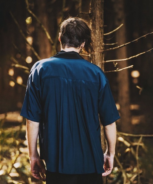 NO ID.(ノーアイディ)の「【NO ID.】Back Tuck Shirt Jacket / バック タック シャツ ジャケット(シャツ/ブラウス・メンズ・その他23/ブラック/ネイビー・ONE SIZE)」の21枚目の写真