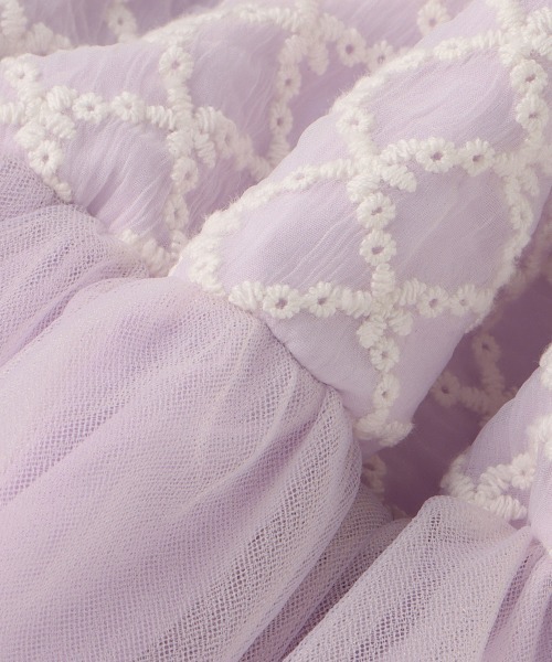 petit main（プティマイン）の「フラワーチュールワンピース（ワンピース・キッズ・アイボリー/エメラルド/ラベンダー・80ｃｍ/90cm/100cm/110cm/120cm/130cm）」の15枚目の写真