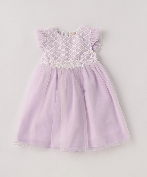 petit main（プティマイン）の「フラワーチュールワンピース（ワンピース・キッズ・アイボリー/エメラルド/ラベンダー・80ｃｍ/90cm/100cm/110cm/120cm/130cm）」の20枚目の写真