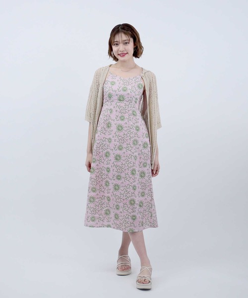 Right-on（ライトオン）の「カギ編みニット（カーディガン/ボレロ・レディース・ベージュ・M/L）」の3枚目の写真