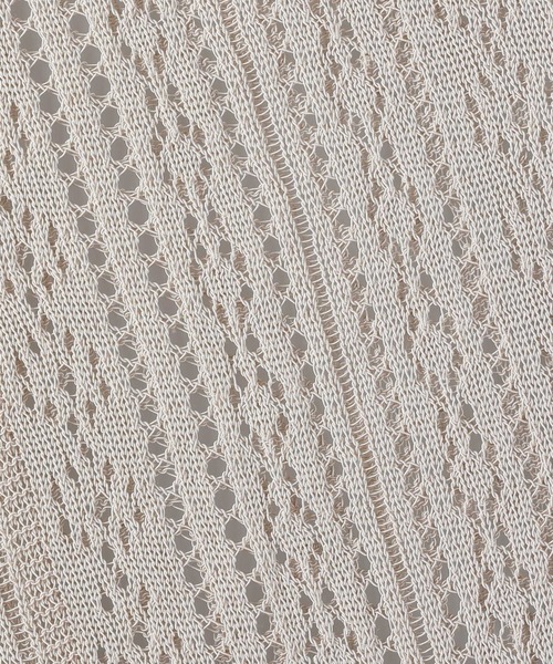 Right-on（ライトオン）の「カギ編みニット（カーディガン/ボレロ・レディース・ベージュ・M/L）」の8枚目の写真