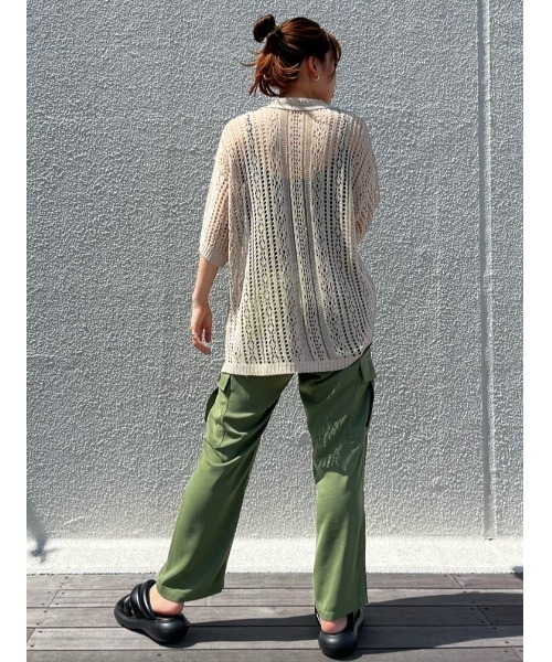 Right-on（ライトオン）の「カギ編みニット（カーディガン/ボレロ・レディース・ベージュ・M/L）」の11枚目の写真