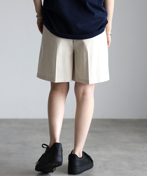 リネンタッチハーフパンツ（その他パンツ）｜Bonjour Sagan