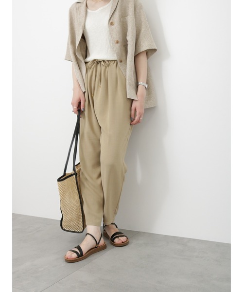 Samansa Mos2 blue(サマンサモスモスブルー)の「【接触冷感】マルチスタイルイージーパンツ(その他パンツ・レディース・ブルー/ブラック/レッド/グリーン/ベージュ/イエロー/キナリ・S/M/L)」の20枚目の写真