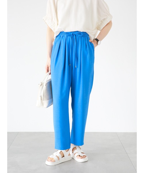 Samansa Mos2 blue(サマンサモスモスブルー)の「【接触冷感】マルチスタイルイージーパンツ(その他パンツ・レディース・ブルー/ブラック/レッド/グリーン/ベージュ/イエロー/キナリ・S/M/L)」の22枚目の写真