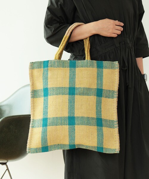 fennica(フェニカ)の「TARANGO / JUTE TOTE BAG ジュート バッグ(トートバッグ・レディース・イエロー/ナチュラル・ONE SIZE)」の1枚目の写真