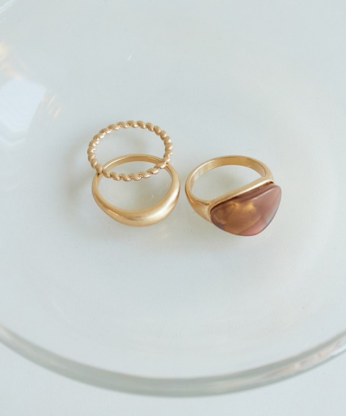 ROPE' PICNIC（ロペピクニック）の「アソートデザインリング（リング・レディース・ゴールド系その他/ブラウン系その他2/シルバー系その他・FREE）」の3枚目の写真