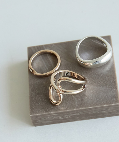ROPE' PICNIC（ロペピクニック）の「アソートデザインリング（リング・レディース・ゴールド系その他/ブラウン系その他2/シルバー系その他・FREE）」の2枚目の写真