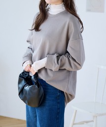 体型カバー ゆるっと オーバーなサイズ感 ベーシック スウェット