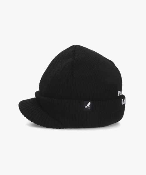 KANGOL(カンゴール)の「KANGOL SLICED PEAK BEANIE(キャップ・レディース・ブラック/オレンジ・ONE SIZE)」の5枚目の写真