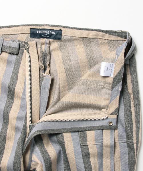 PHINGERIN（フィンガリン）の「Phingerin / BONDAGE PANTS -WOOL STRIPE-（その他パンツ・メンズ・サックスブルー/ブラック・SMALL/MEDIUM）」の6枚目の写真