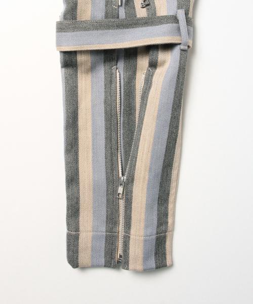 PHINGERIN（フィンガリン）の「Phingerin / BONDAGE PANTS -WOOL STRIPE-（その他パンツ・メンズ・サックスブルー/ブラック・SMALL/MEDIUM）」の8枚目の写真