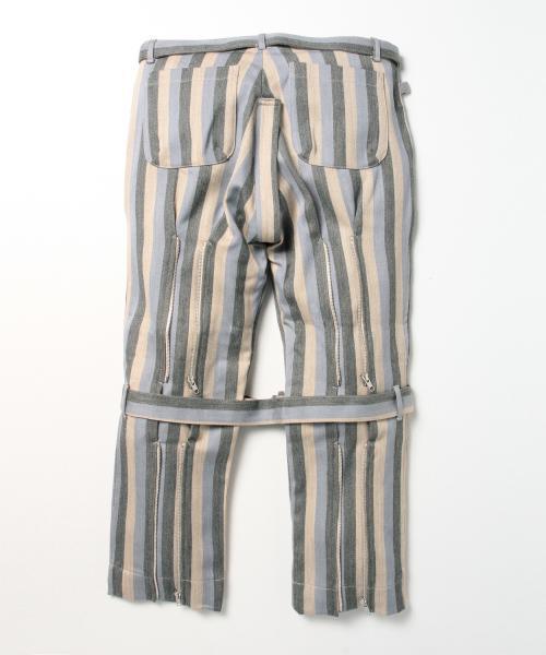 PHINGERIN（フィンガリン）の「Phingerin / BONDAGE PANTS -WOOL STRIPE-（その他パンツ・メンズ・サックスブルー/ブラック・SMALL/MEDIUM）」の9枚目の写真