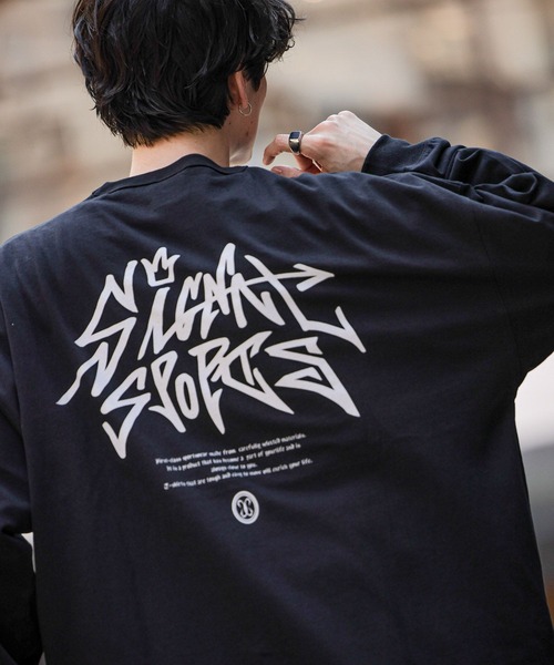 SIGNAL SPORTS(シグナルスポーツ)の「【SIGNAL SPORTS】16/1タギンググラフィックTシャツ(Tシャツ/カットソー・メンズ・ホワイト/ブラック/ブルー・MEDIUM/LARGE)」の3枚目の写真