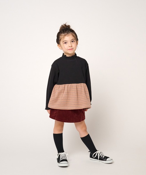 Moujonjon（ムージョンジョン）の「コーデュロイ３分丈スカート付パンツ（その他パンツ・キッズ・ブラウン/マスタード・130/110/120/100/90）」の20枚目の写真