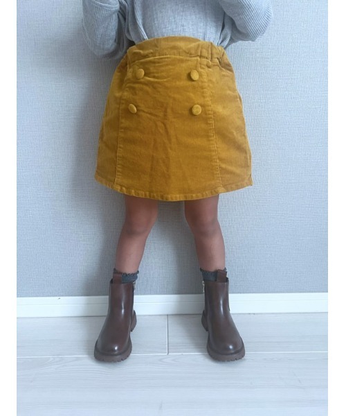 Moujonjon（ムージョンジョン）の「コーデュロイ３分丈スカート付パンツ（その他パンツ・キッズ・ブラウン/マスタード・130/110/120/100/90）」の13枚目の写真